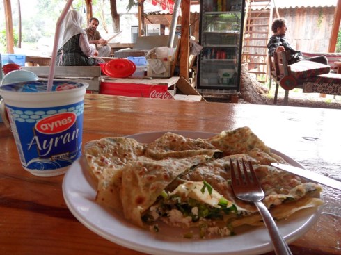 Color photo of the Gozleme experience