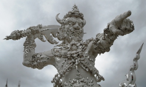 Sculpture at the White Temple in Thailand