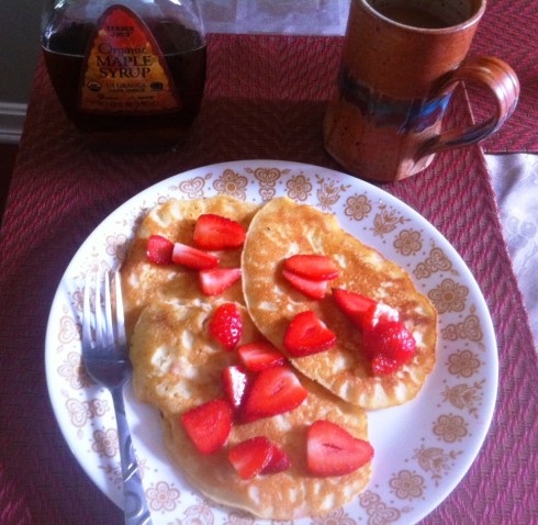 Sunday strawberry pancake breakfast 