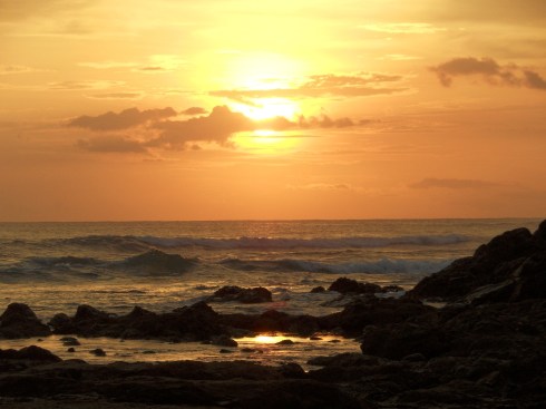 Sunset at Playa Langosta