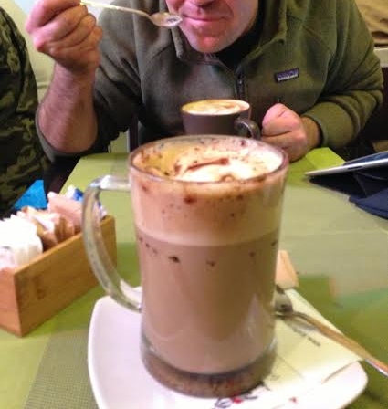 afternoon Roman cappuccino 