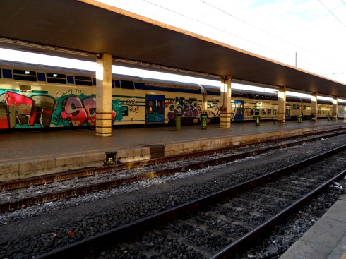 Graffiti in the train station